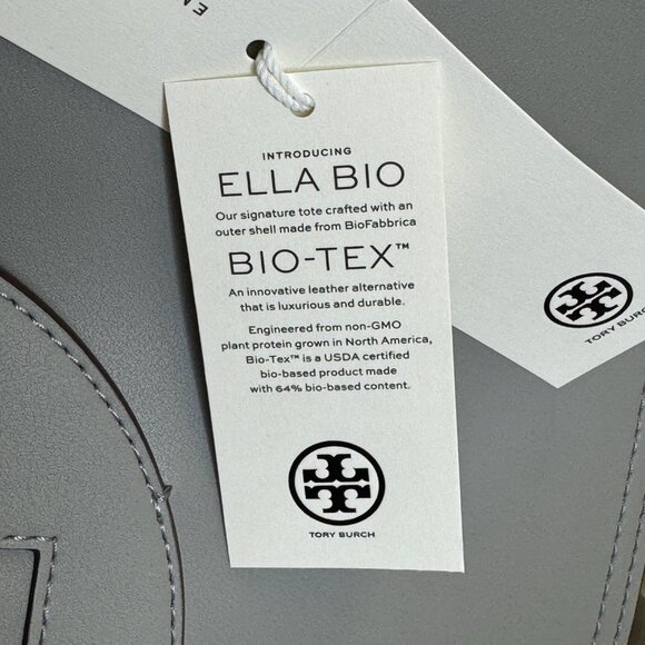 Tory Burch Small Ella Bio Tote – Gray - Picture 10 of 11